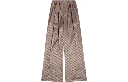 Balenciaga Casual Pants Loose Fit Women's Light Brown