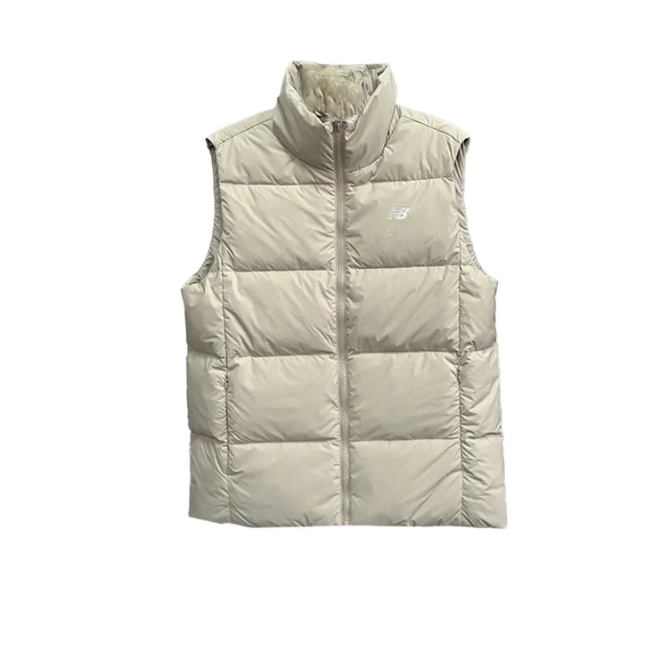 New Balance Vests Women's Khaki Stand Collar Moderate Other