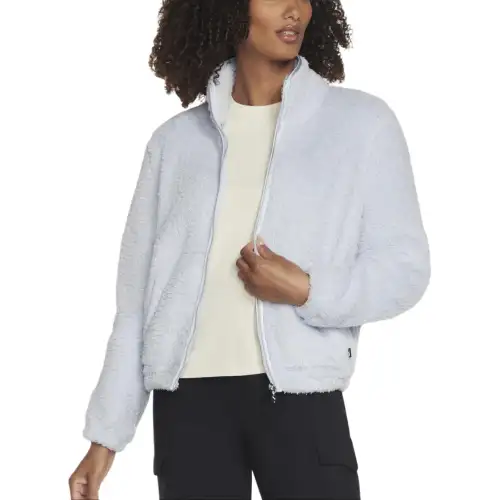 Skechers GO SNUGGLE® Shine Sherpa Velvet feel Coat Women's Blue