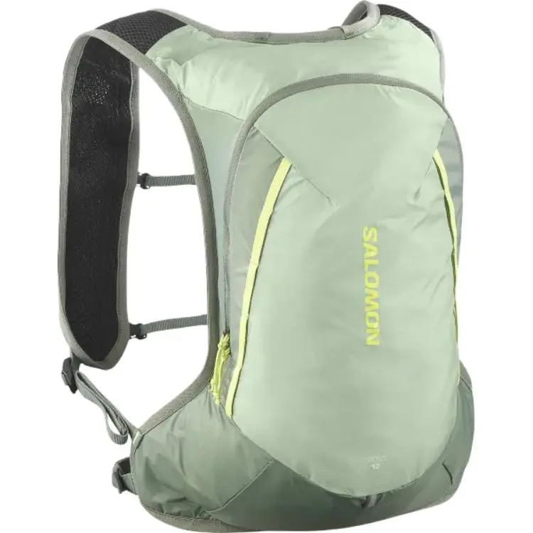 SALOMON CROSS 12L Mountaineering Bag Outdoor Bag Polyamide Green Unisex
