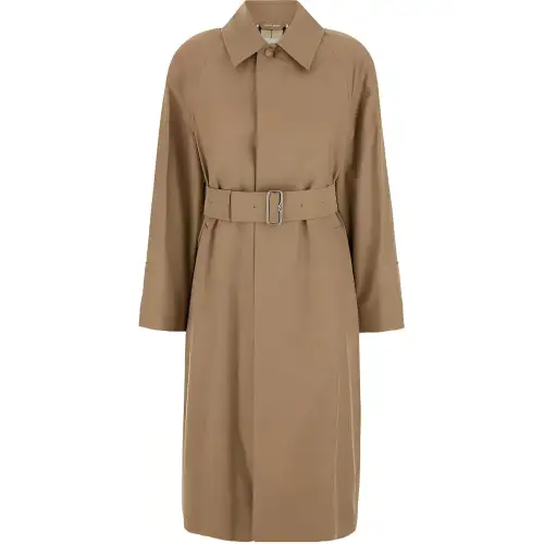 Burberry Belted Gabardine Car Coat