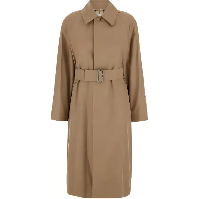 Burberry Belted Gabardine Car Coat