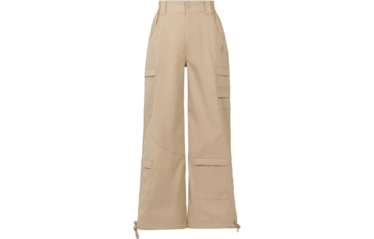 Jordan CHICAGO Casual Pants Women's Desert Yellow Moderate Wide Leg Pants