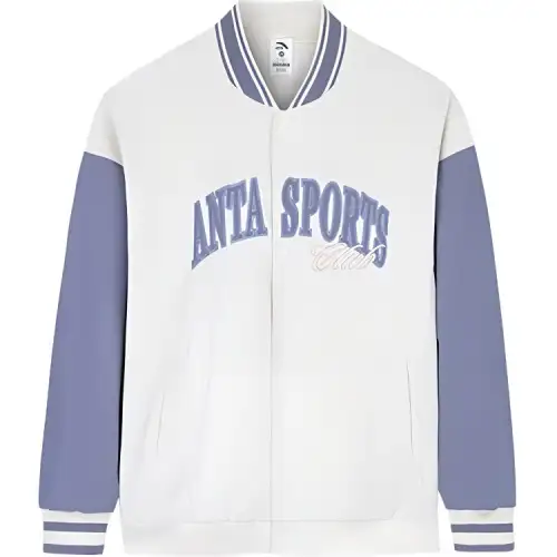 Anta Life Collection Baseball Jacket Women's Euryale Stone White