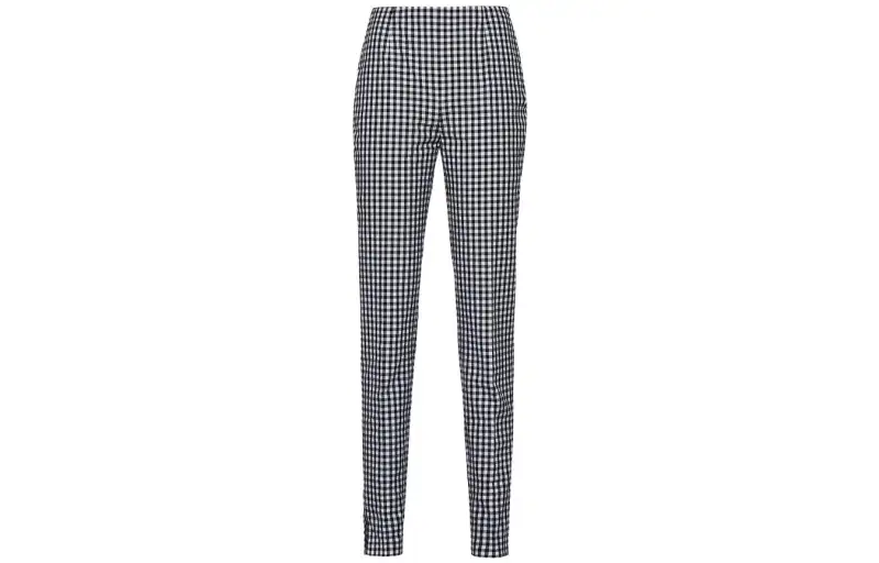 Prada gingham-check trousers