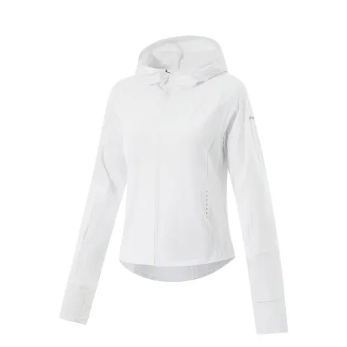 Li Ning Running Collection Trench Coat Women's Standard White