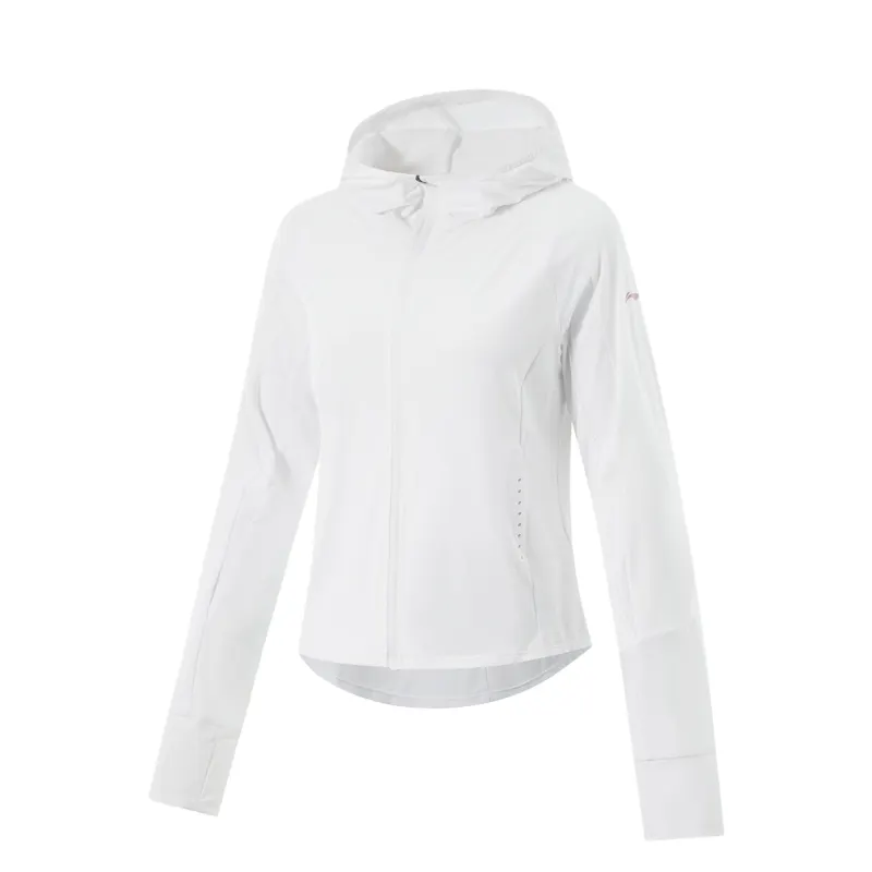Li Ning Running Collection Trench Coat Women's Standard White