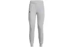 Under Armour Casual Pants Women's Gray Moderate Cuffed Pants