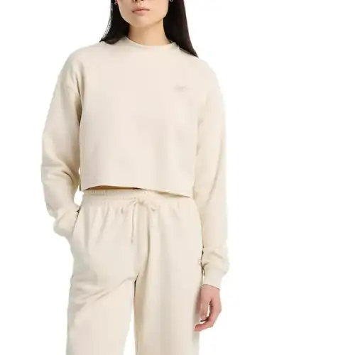 New Balance logo-embroidered cropped sweatshirt