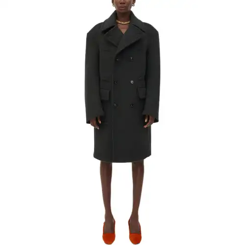 Bottega Veneta FW24 Coat Women's Mixed Gray