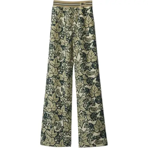 Burberry Graphic print Silk Trousers