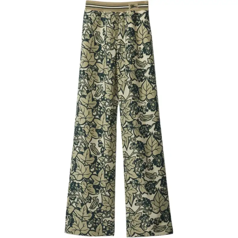 Burberry Graphic print Silk Trousers
