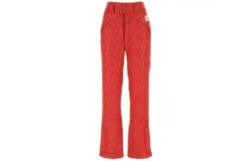 GUCCI Casual Pants Women's Red Moderate Flared Pants