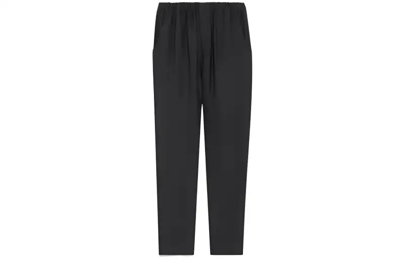 SAINT LAURENT High Waist Straight Leg Pants
