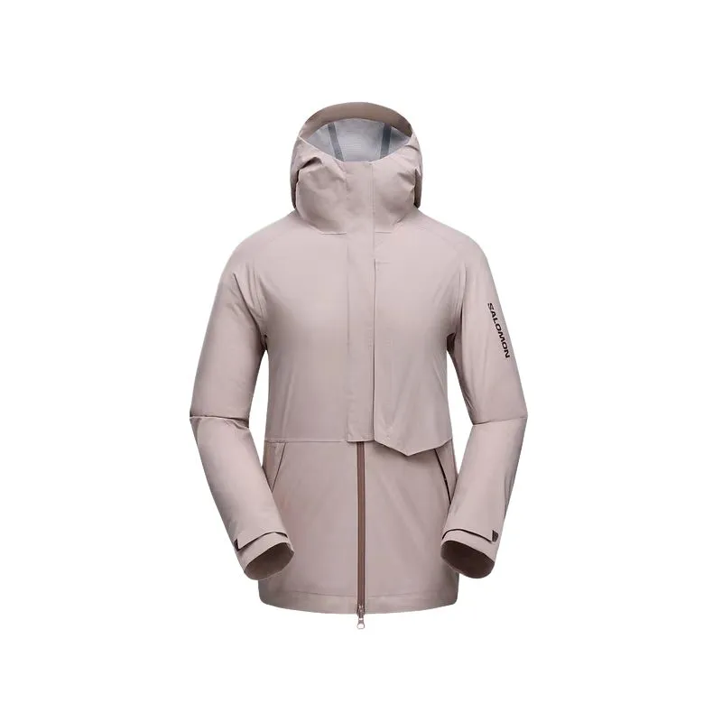 SALOMON OUTERPATH SS25 Breathable, Abrasion Resistant, Waterproof, And Windproof Windbreaker Jacket Women's