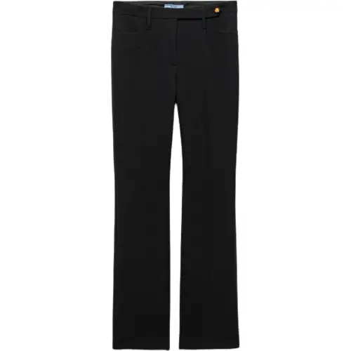 PRADA Natté Straight Trousers