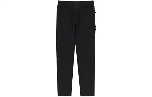 Skechers Casual Pants Women's Pitch Black Thickened And Fleece Lined Straight Fit Pants