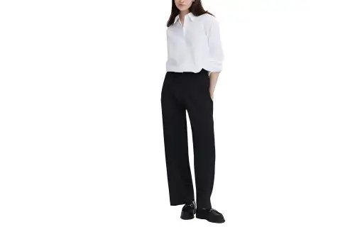 UNIQLO Casual Pants Women's Black Moderate Straight Fit Pants