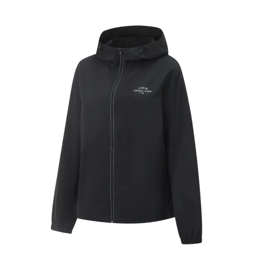 Li Ning Lotus Leaf Trench Coat Women's Black