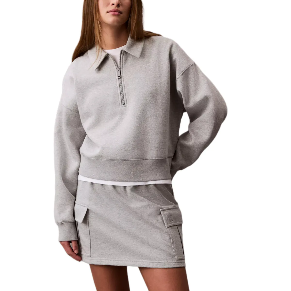 CALVIN KLEIN Sweatshirt Women's Gray