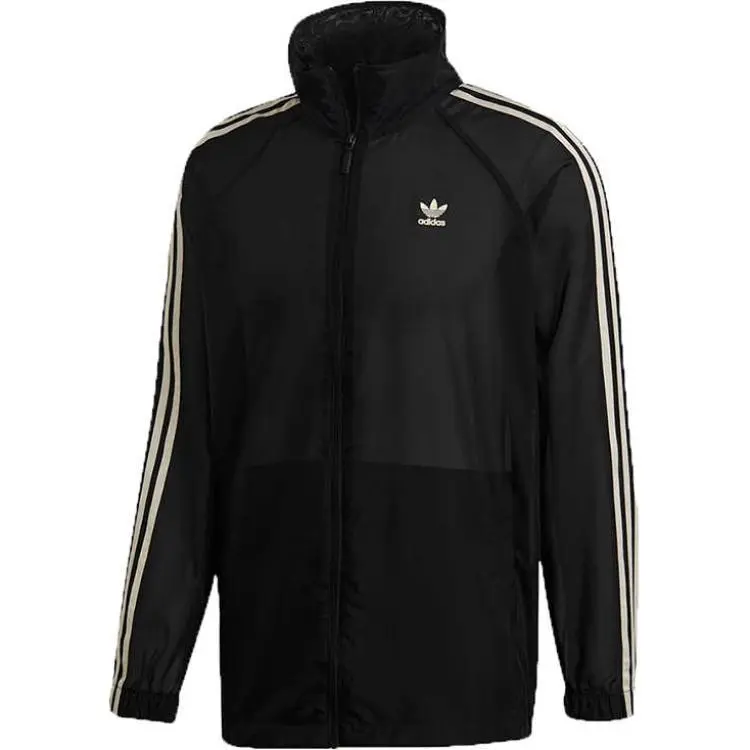 Adidas Originals WINDBREAKER Trench Coat Women's Black