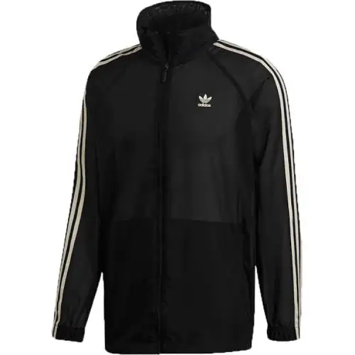 Adidas Originals WINDBREAKER Trench Coat Women's Black