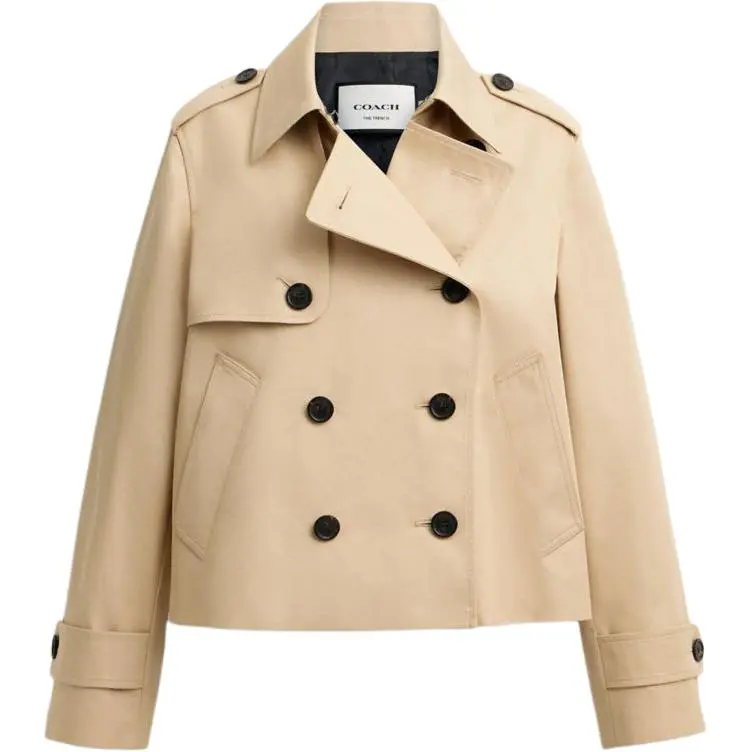 COACH SS25 Trench Coat Women's Bright Khaki