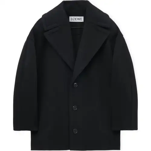 LOEWE SS25 Women's Pre Selection Collection Coat Women's Black