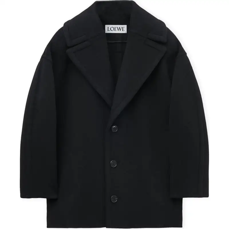 LOEWE SS25 Women's Pre Selection Collection Coat Women's Black