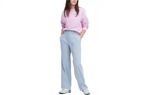 UNIQLO Casual Pants Women's Aqua Blue Moderate Straight Fit Pants