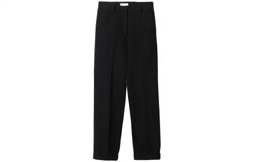 MIU MIU Logo embroidered Gabardine Trousers