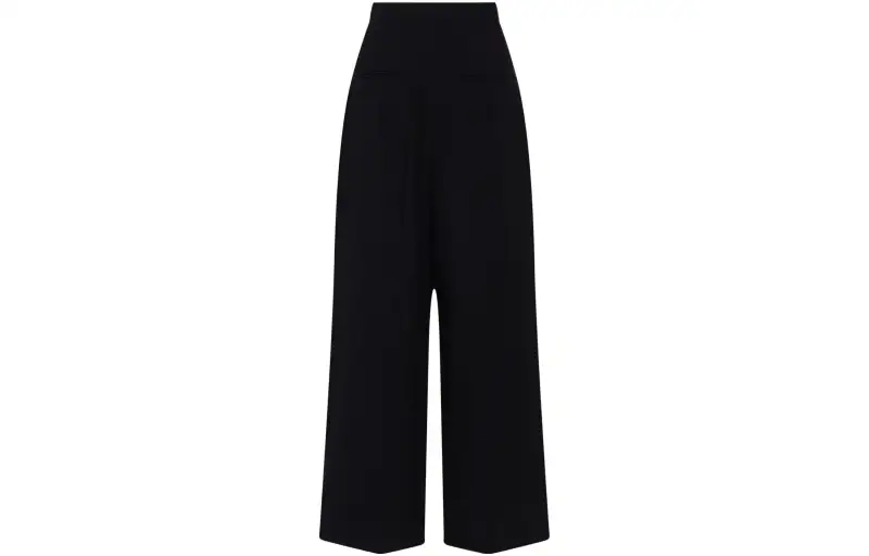 THE ROW Casual Pants Women's Black Moderate Wide Leg Pants
