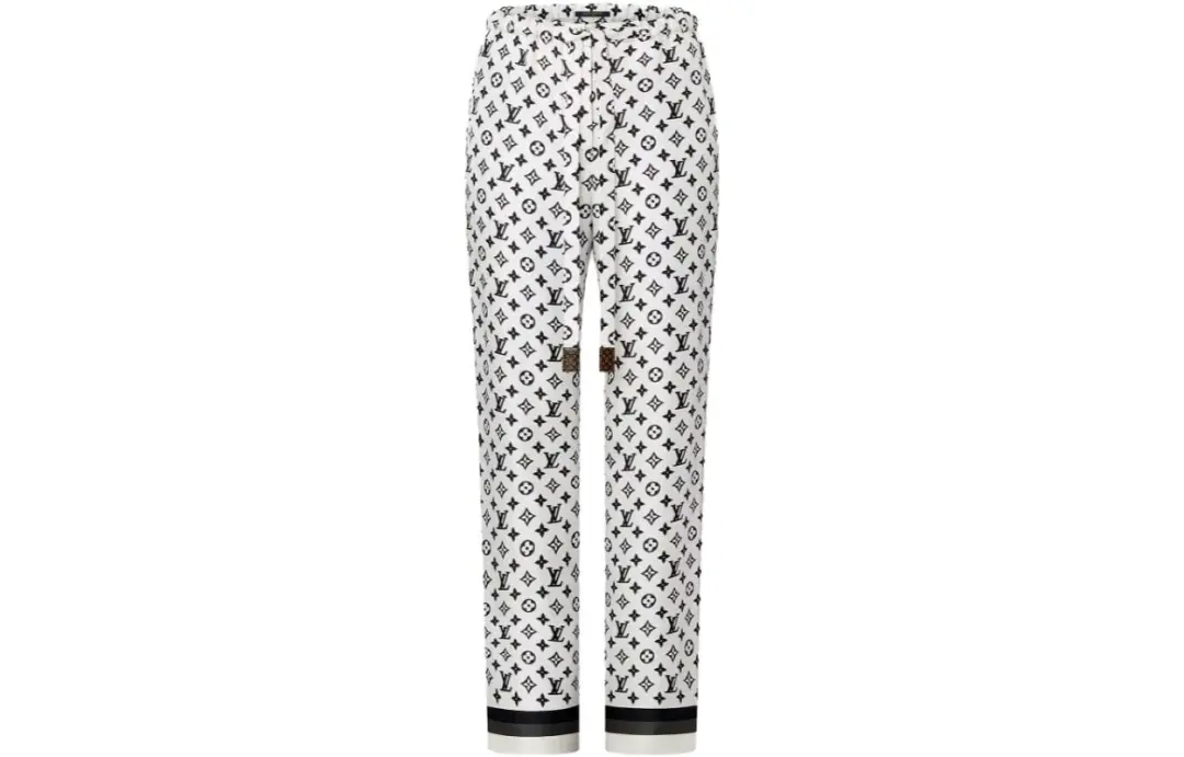 LOUIS VUITTON 3D Monogram Stripe Accent Pajama Pants