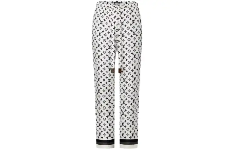 LOUIS VUITTON 3D Monogram Stripe Accent Pajama Pants