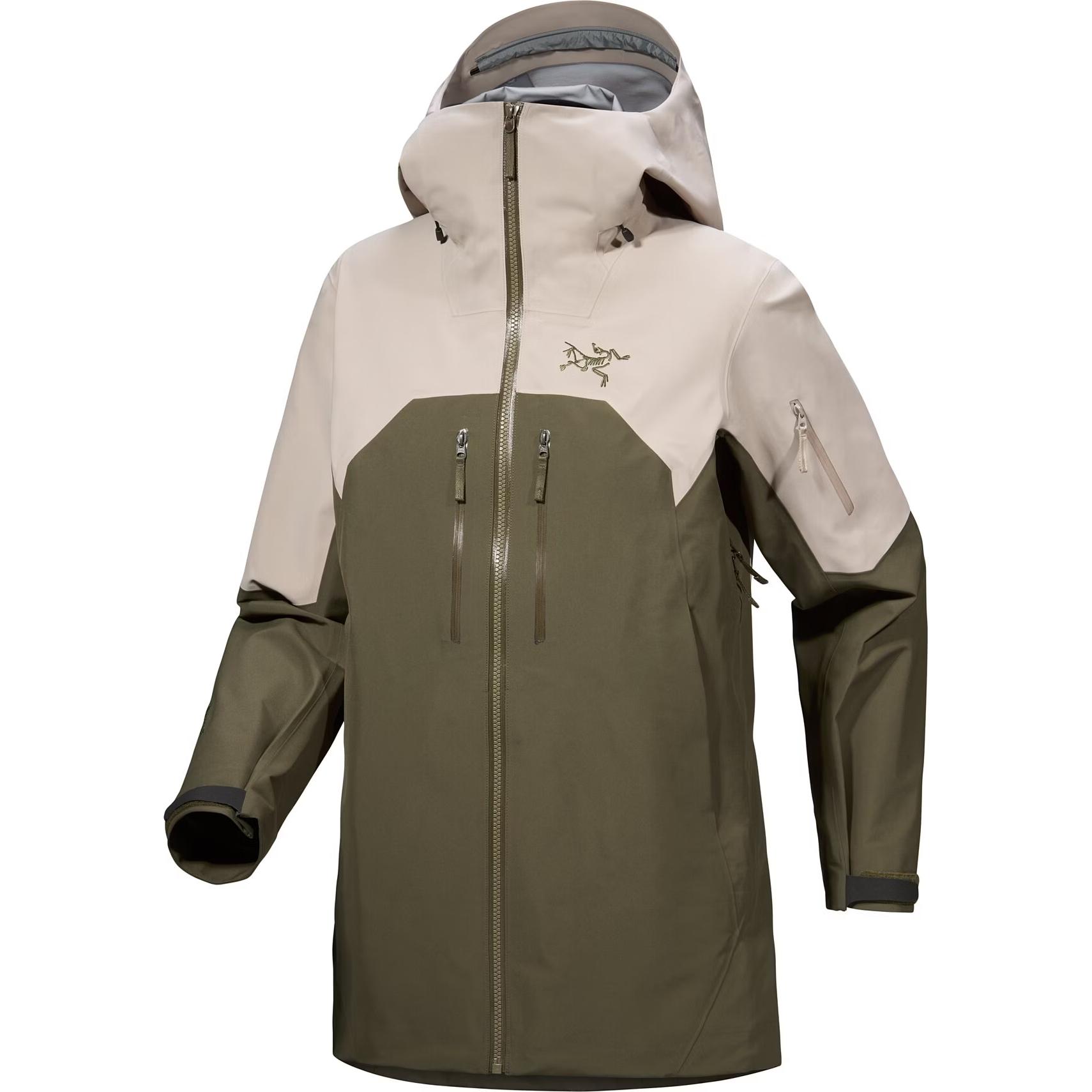 Женская куртка Arcteryx RUSH GTX 3L (зелено-бежевая)