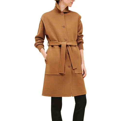 HERMES Vest Women's Caramel Brown