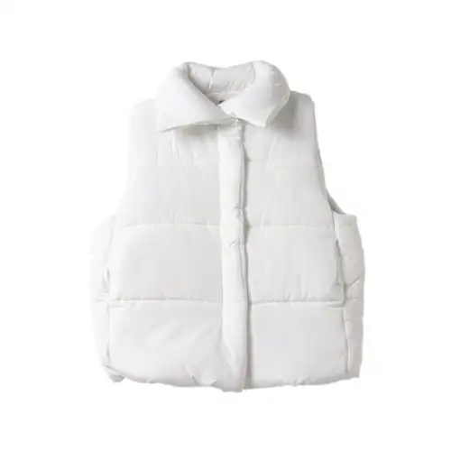 FILA Vests Women's Ecru Lapel Moderate Other