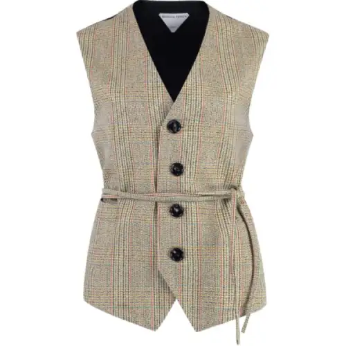 Bottega Veneta Distorted Prince Of Wales Gilet