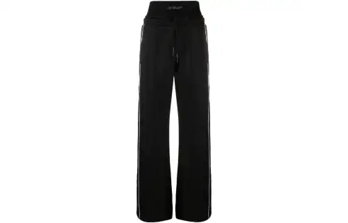 OFF WHITE Casual Pants Women's Black Moderate Straight Fit Pants