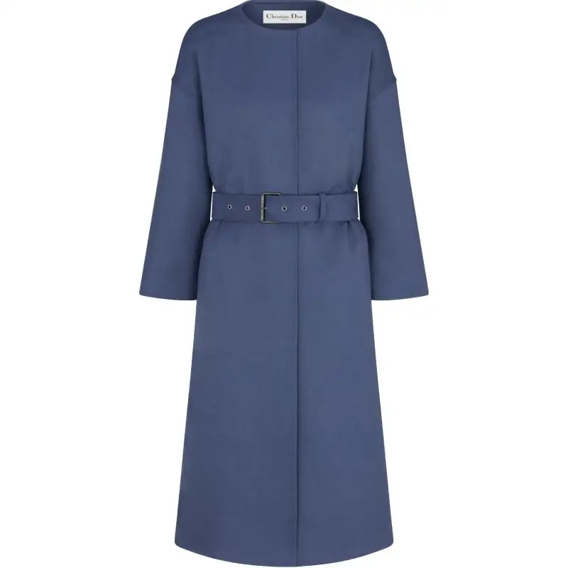 DIOR Coats Women's Blue Moderate