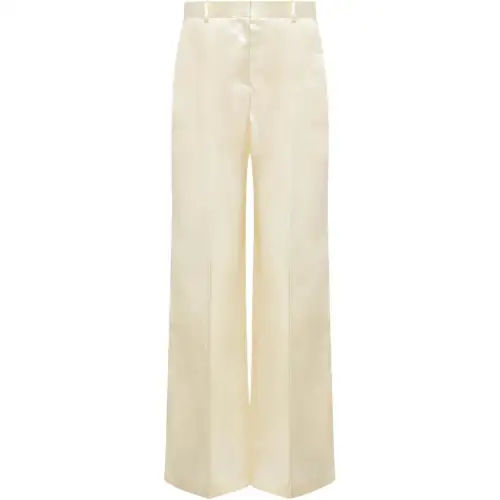THE ROW Encore Straight Leg Satin Pants