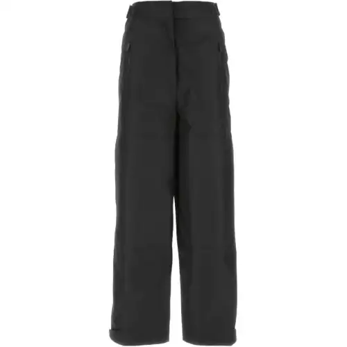 PRADA Casual Pants Women's Black Moderate Straight Fit Pants