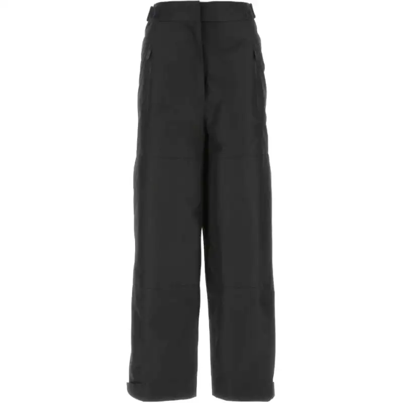 PRADA Casual Pants Women's Black Moderate Straight Fit Pants