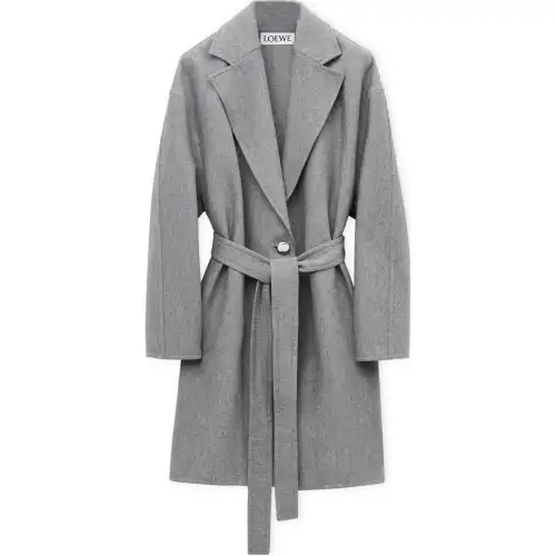 LOEWE SS25 Women's Pre Selection Collection Coat Women's Gray