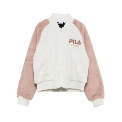 FILA Velvet feel Coat Women's Gray White