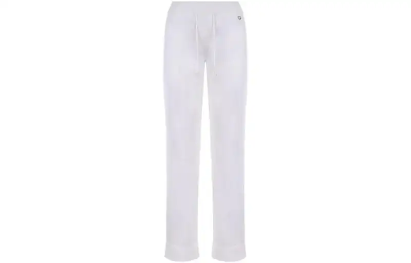Loro Piana Casual Pants Women's White Moderate Straight Fit Pants