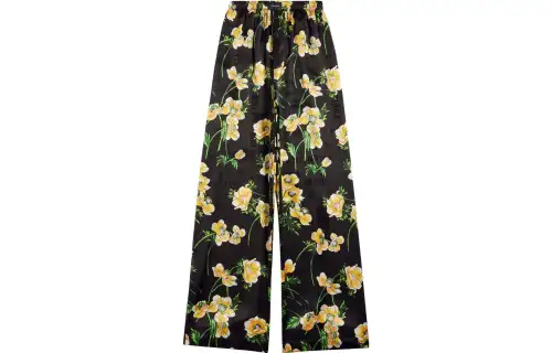 Balenciaga Floral Printed Wide-Leg Pants