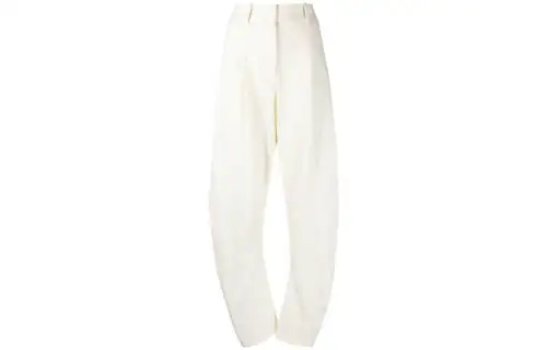 OFF-WHITE curved-leg trousers