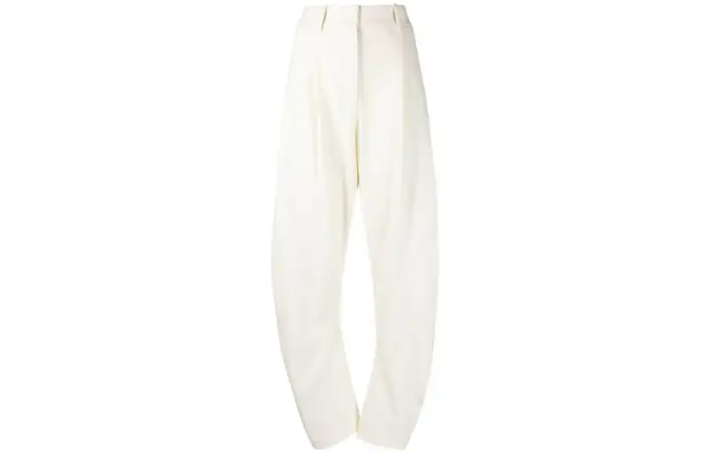 OFF-WHITE curved-leg trousers