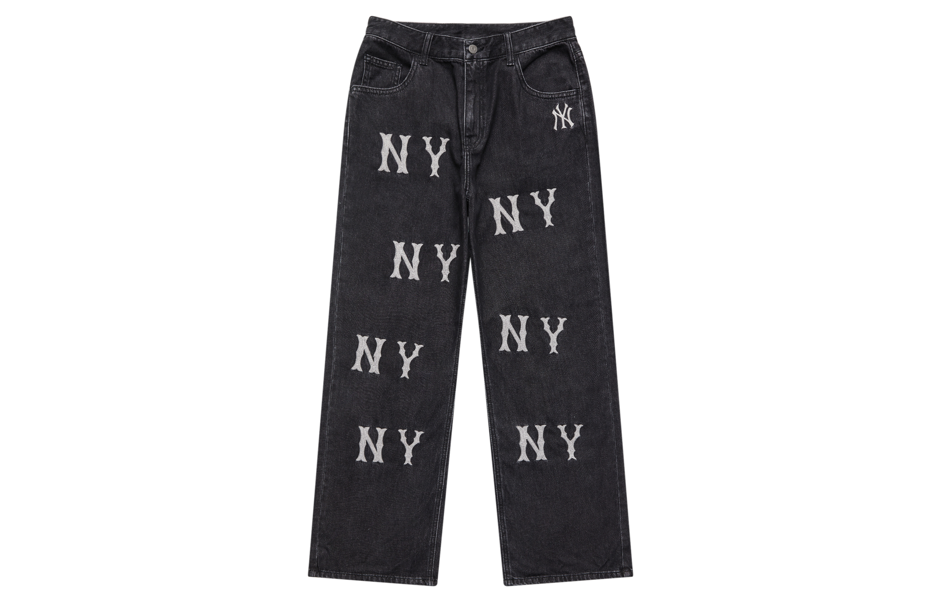 Женские штаны MLB Straight Casual Pants (черные)